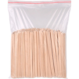 Размешиватель одноразовый деревянный Комус бежевый 180 мм (500 штук в упаковке)