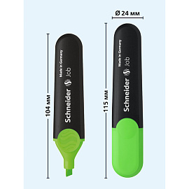 Текстовыделитель SCHNEIDER (Германия) "Job", ЗЕЛЕНЫЙ, линия 1-5 мм, 1504 фото Текстовыделитель SCHNEIDER (Германия) "Job", ЗЕЛЕНЫЙ, линия 1-5 мм, 1504