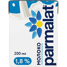 Молоко Parmalat ультрапастеризованное 1.8% 200 мл
