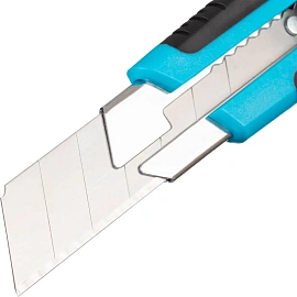 Нож усиленный TOPFORT 25 мм с резиновыми вставками, Twist-Lock