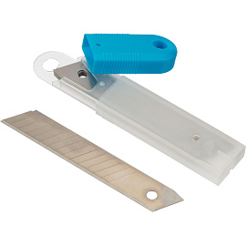 Лезвие сменное сегментированное TOPFORT стальное 18 мм прямоугольное (10 штук в упаковке, SX18S-10)