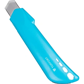 Нож универсальный TOPFORT усиленный с фиксатором 18 мм синий (SX770N)