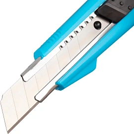 Нож универсальный TOPFORT усиленный с фиксатором 18 мм синий (SX770N)