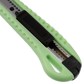 Нож универсальный Attache 9 мм пластиковый мет направл. зелён