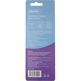 Нож универсальный Attache 18 мм пластиковый син