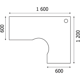 Стол эргономичный Арго А-206.60 правый (орех гварнери, 1600х1200х760 мм) фото Стол эргономичный Арго А-206.60 правый (орех гварнери, 1600х1200х760 мм)