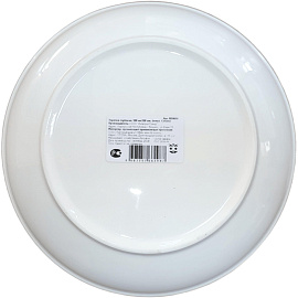 Тарелка суповая Киргизский фарфор Белье Соната фарфор 20 см белая (24 штуки в упаковке)