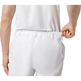 Брюки медицинские мужские белые (размер 46, рост 170-176)