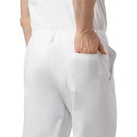 Брюки медицинские мужские белые (размер 52, рост 170-176)