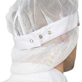 Шапочка белая универсального размера фото Шапочка белая универсального размера