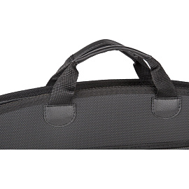 Папка-портфель пластиковая Комус А4+ черная (37.5х28 см, 5 отделений)