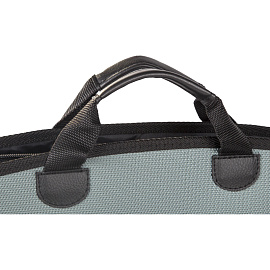 Папка-портфель пластиковая Комус А4+ хаки (37.5х28 см, 5 отделений)