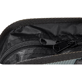 Папка-портфель пластиковая Комус А4+ хаки (37.5х28 см, 5 отделений)