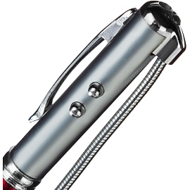 Указка лазерная с красным свечением до 200 м (со стилусом, с фонариком, с ручкой, с УФ проверкой наличности)