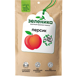 Персик сушеный Зеленика Здоровый фруктовый перекус 20 г