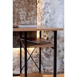 Стол компьютерный Комус Мебель Онега 5 (дуб вотан, 1100х750х765 мм)