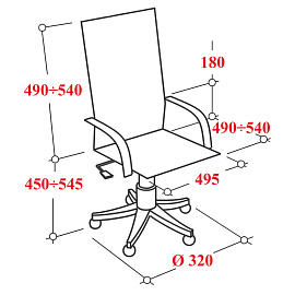 Кресло BN_Zm_EChair-600 MC сетка, черный