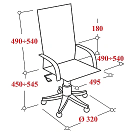 Кресло BN_Zm_EChair-600 MC сетка, черный