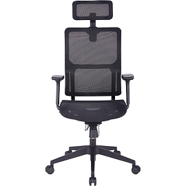 Кресло для руководителя Easy Chair 601 MC чёрное (сетка, пластик)