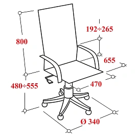 Кресло для руководителя Easy Chair 601 MC чёрное (сетка, пластик)