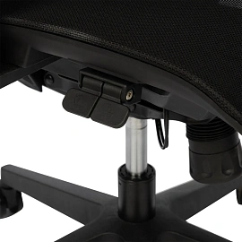 Кресло для руководителя Easy Chair 601 MC серое/чёрное (сетка, пластик)