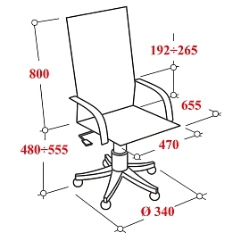 Кресло для руководителя Easy Chair 601 MC серое/чёрное (сетка, пластик)