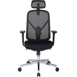 Кресло BN_Zm_EChair-500 MC сетка/ткань, черный хром
