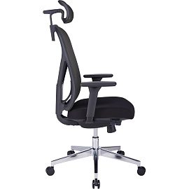 Кресло BN_Zm_EChair-500 MC сетка/ткань, черный хром