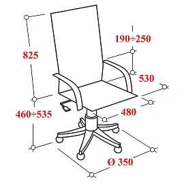 Кресло BN_Zm_EChair-500 MC сетка/ткань, черный хром