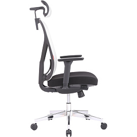 Кресло для руководителя Easy Chair 500 MC серое/чёрное (сетка/ткань, металл)