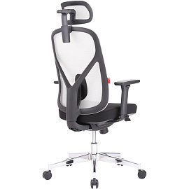 Кресло для руководителя Easy Chair 500 MC серое/чёрное (сетка/ткань, металл)