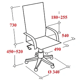 Кресло BN_Zm_EChair-603 MC сетка/ткань, черный