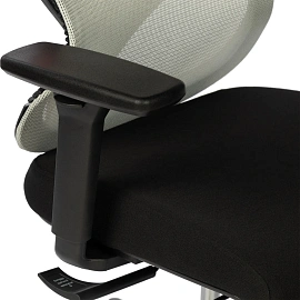 Кресло BN_Zm_EChair-603 MC сетка/ткань, серый/черный