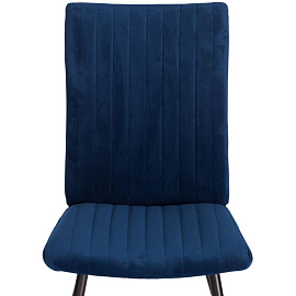 Стул обеденный Комус Мебель Fresno синий (ткань, металл)