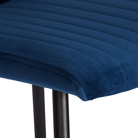 Стул обеденный Комус Мебель Fresno синий (ткань, металл)