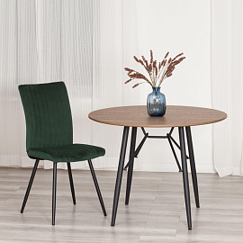 Стул обеденный Комус Мебель Fresno изумруд (ткань, металл)