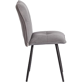 Стул обеденный Комус Мебель Flip серый (ткань, металл)