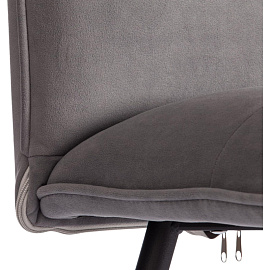 Стул обеденный Комус Мебель Flip серый (ткань, металл)