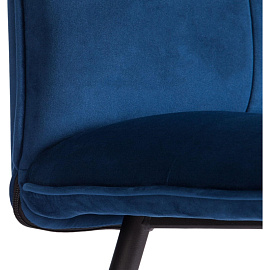 Стул обеденный Комус Мебель Flip синий (ткань, металл)