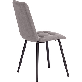 Стул обеденный Комус Мебель Felicita серый (ткань, металл)