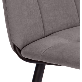 Стул обеденный Комус Мебель Felicita серый (ткань, металл)