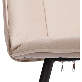 Стул обеденный Комус Мебель Flame бежевый (ткань, металл)