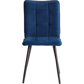 Стул обеденный Комус Мебель Flame синий (ткань, металл)