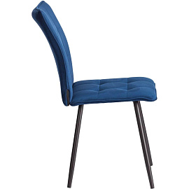 Стул обеденный Комус Мебель Flame синий (ткань, металл)
