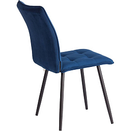 Стул обеденный Комус Мебель Flame синий (ткань, металл)