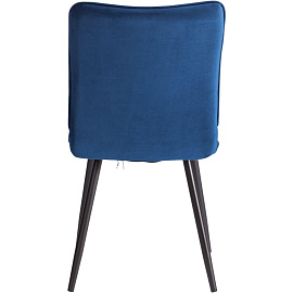 Стул обеденный Комус Мебель Flame синий (ткань, металл)