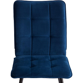 Стул обеденный Комус Мебель Flame синий (ткань, металл)