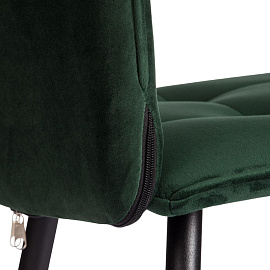 Стул обеденный Комус Мебель Flame изумруд (ткань, металл)