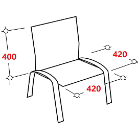 Стул обеденный Комус Мебель Frank бежевый (ткань, металл)