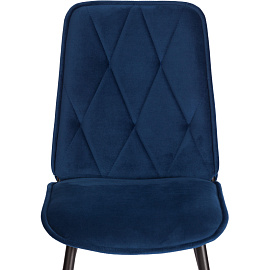 Стул обеденный Комус Мебель Frank синий (ткань, металл)